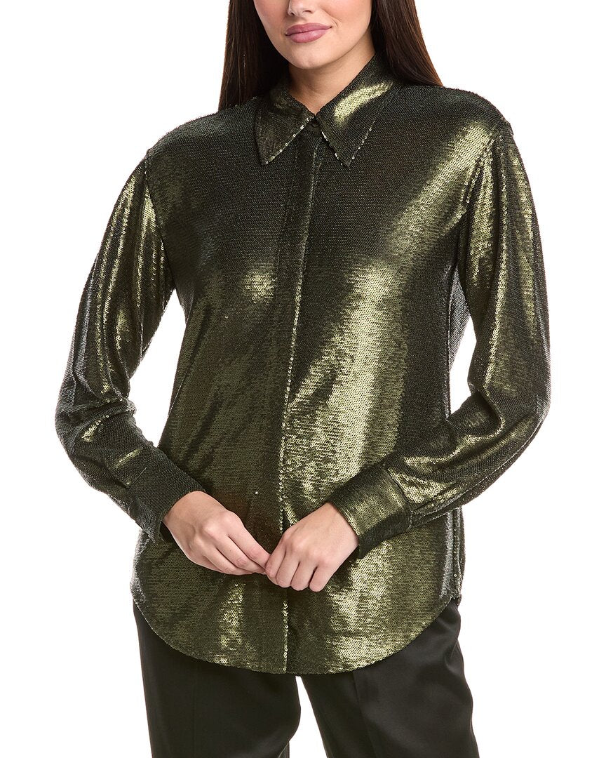 AllSaints Charli Блестящая блузка All Saints, зеленый
AllSaints Charli Блестящая блузка All Saints, зеленый