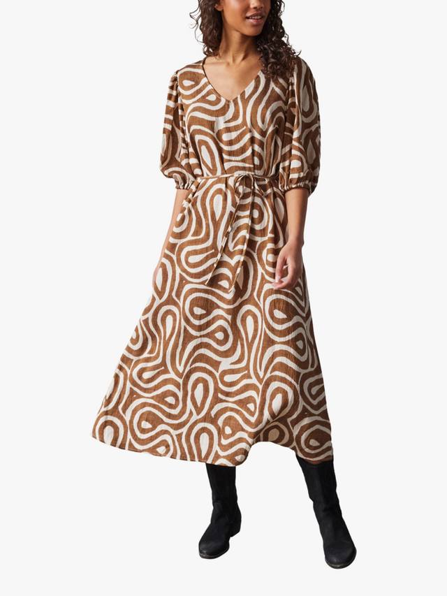 Платье Ventia с геометрическим принтом и поясом на талии Sisters Point, Mid Brown
Платье Ventia с геометрическим принтом и поясом на талии Sisters Point, Mid Brown