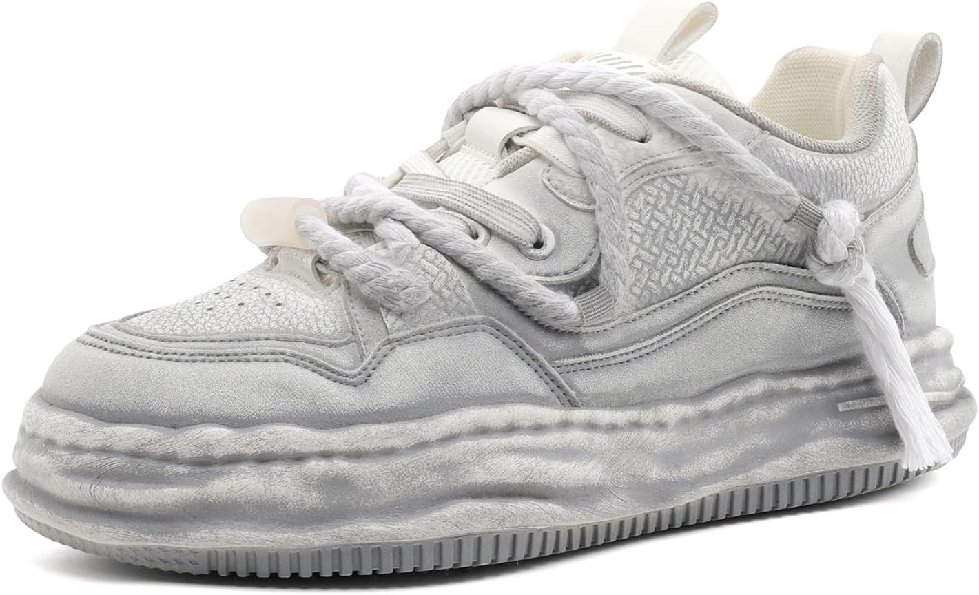 Мужские модные кроссовки из кожи с шнуровкой, на платформе, удобные, легкие, с нескользящей подошвой, дышащие, повседневные, для прогулок на открытом воздухе, бега, путешествий, тренировок в спортзале, городской уличный стиль Yrzhgdl, серый
Мужские модные кроссовки из кожи с шнуровкой, на платформе, удобные, легкие, с нескользящей подошвой, дышащие, повседневные, для прогулок на открытом воздухе, бега, путешествий, тренировок в спортзале, городской уличный стиль Yrzhgdl, серый