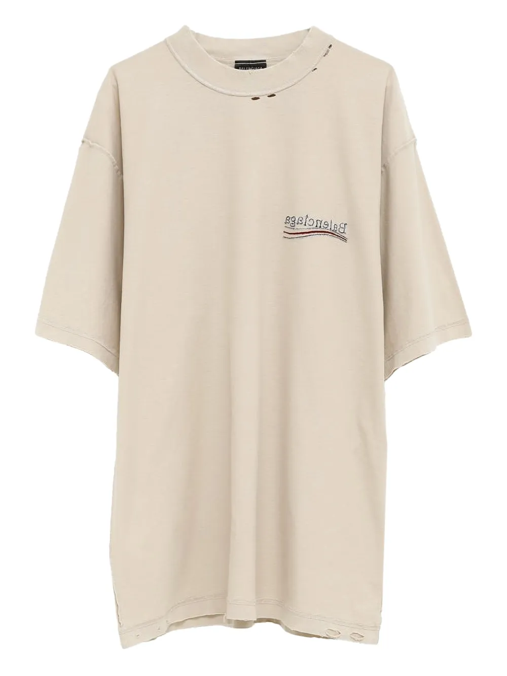 Хлопковая футболка с логотипом кампании BALENCIAGA, нейтральный
Хлопковая футболка с логотипом кампании BALENCIAGA, нейтральный