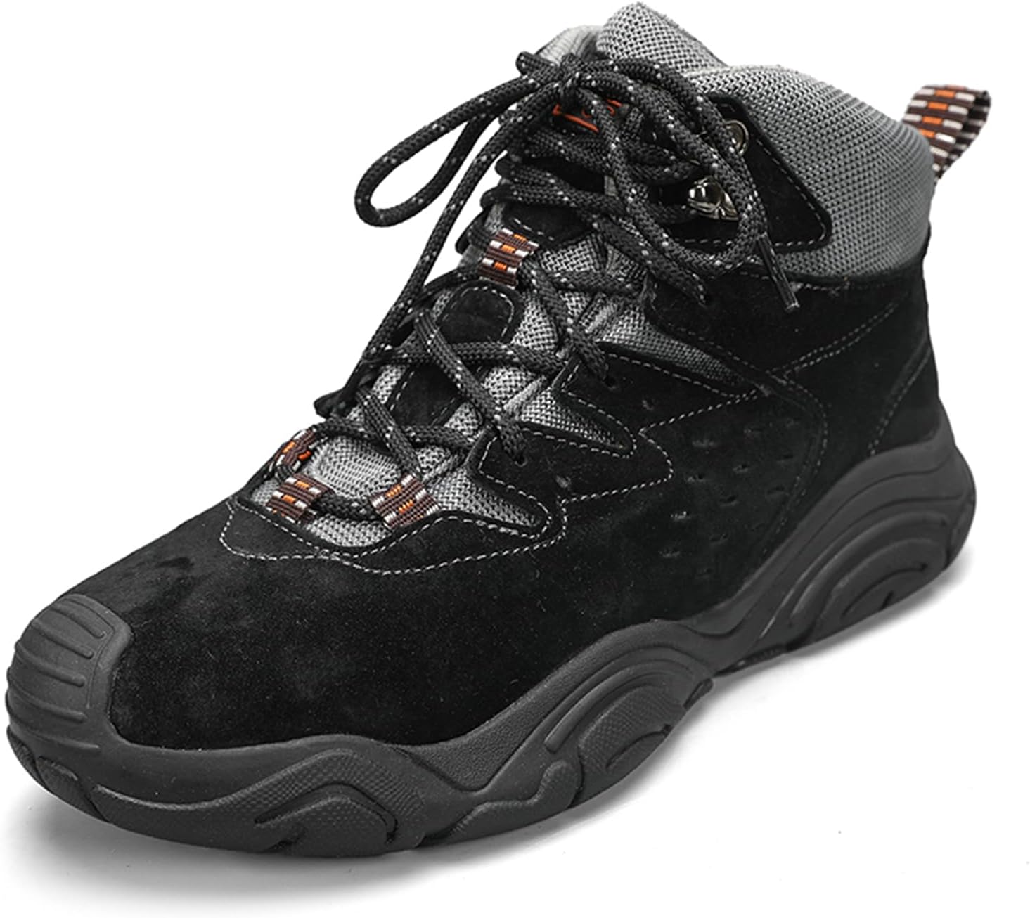 Мужские замшевые кожаные ботинки на шнурках с платформой для походов, с круглым носком, массивные, средней высоты, с дышащей сетчатой подкладкой, легкие, для активного отдыха, альпинизма, походов, тактических задач и кемпинга Tengfeifly, черный
Мужские замшевые кожаные ботинки на шнурках с платформой для походов, с круглым носком, массивные, средней высоты, с дышащей сетчатой подкладкой, легкие, для активного отдыха, альпинизма, походов, тактических задач и кемпинга Tengfeifly, черный