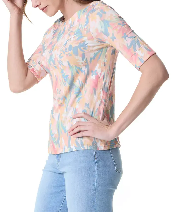 Женская футболка Alanis с принтом и манжетами на рукавах Gloria Vanderbilt, розовый
Женская футболка Alanis с принтом и манжетами на рукавах Gloria Vanderbilt, розовый