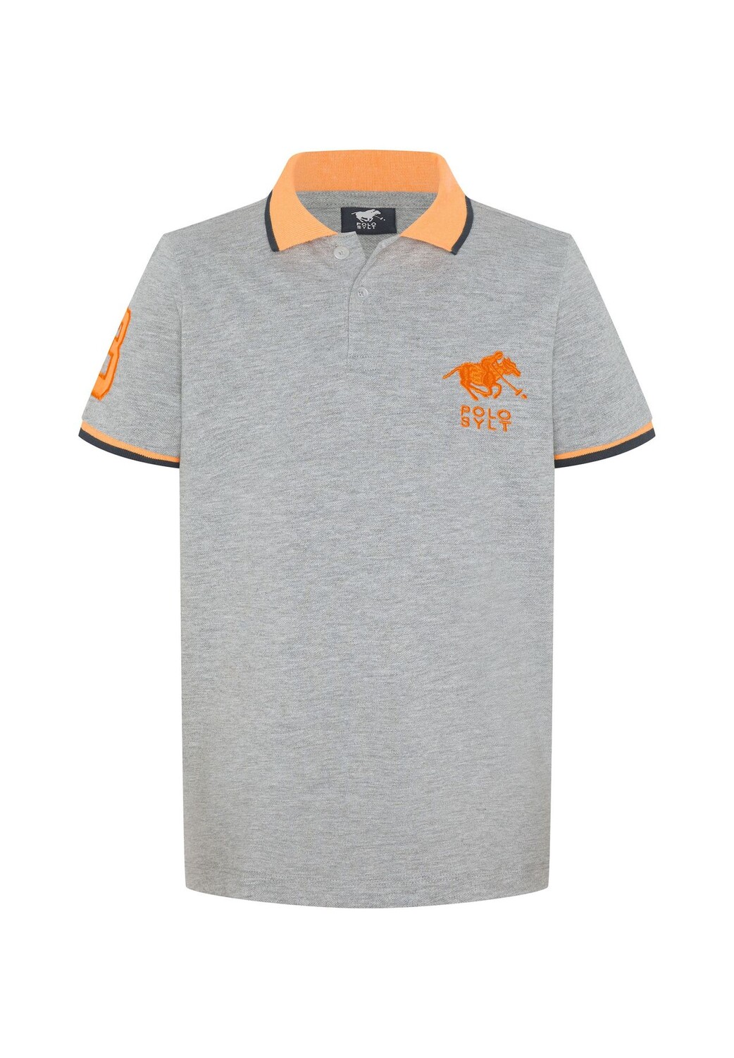 Рубашка-поло с вышивкой логотипа и контрастными акцентами POLO SYLT, цвет 17-4402m Neutral Gray Melange
Рубашка-поло с вышивкой логотипа и контрастными акцентами POLO SYLT, цвет 17-4402m Neutral Gray Melange