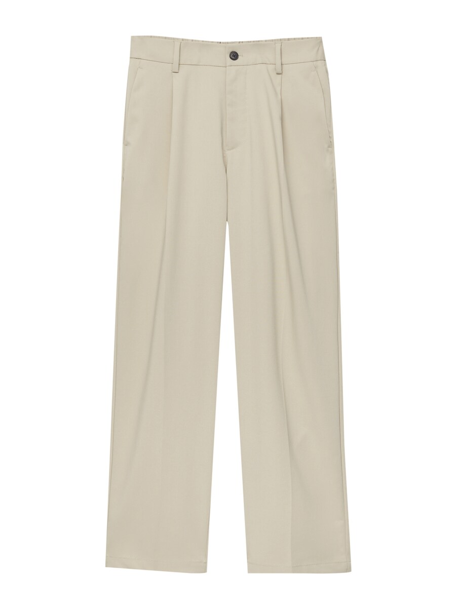 Брюки свободного кроя со складкой спереди Pull&Bear, экрю
Брюки свободного кроя со складкой спереди Pull&Bear, экрю