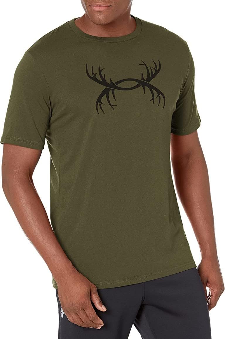 Мужская футболка с коротким рукавом Under Armour с логотипом Antler | Повседневная одежда для охоты | Футболка с камуфляжным принтом, Marine Od Green (390)/Black
Мужская футболка с коротким рукавом Under Armour с логотипом Antler | Повседневная одежда для охоты | Футболка с камуфляжным принтом, Marine Od Green (390)/Black