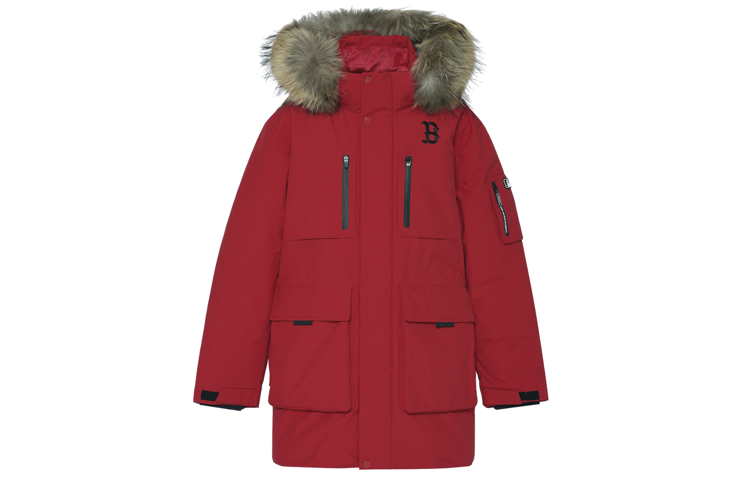 MLB Унисекс красная пуховая куртка, Red 
MLB Унисекс красная пуховая куртка, Red