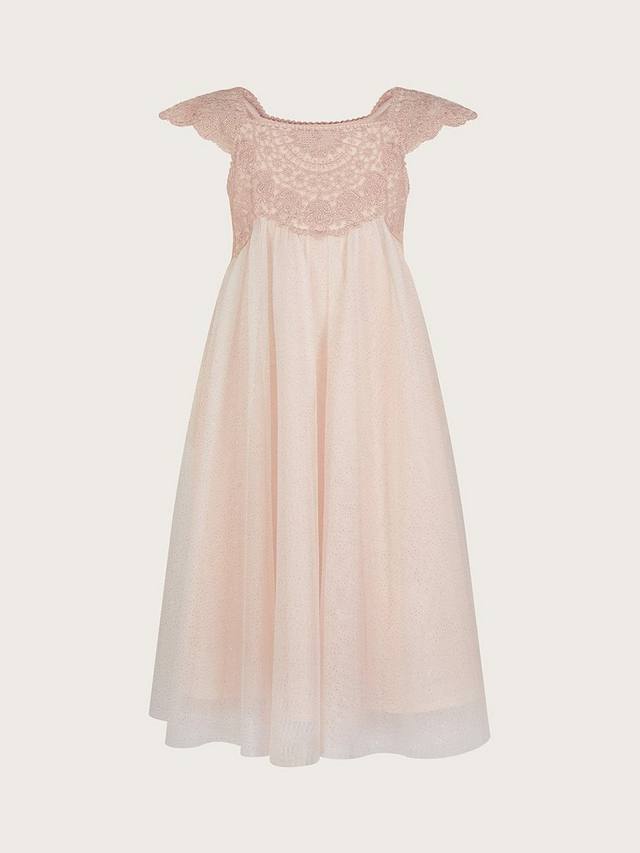 Детское платье макси Estella с кружевными деталями Monsoon, Pink
Детское платье макси Estella с кружевными деталями Monsoon, Pink