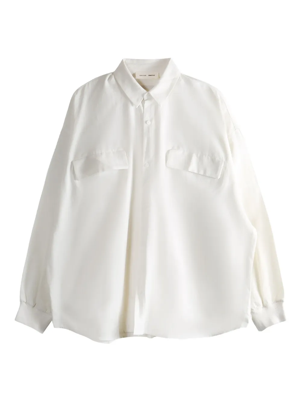 Хлопковая рубашка Fear Of God Essentials, белый
Хлопковая рубашка Fear Of God Essentials, белый