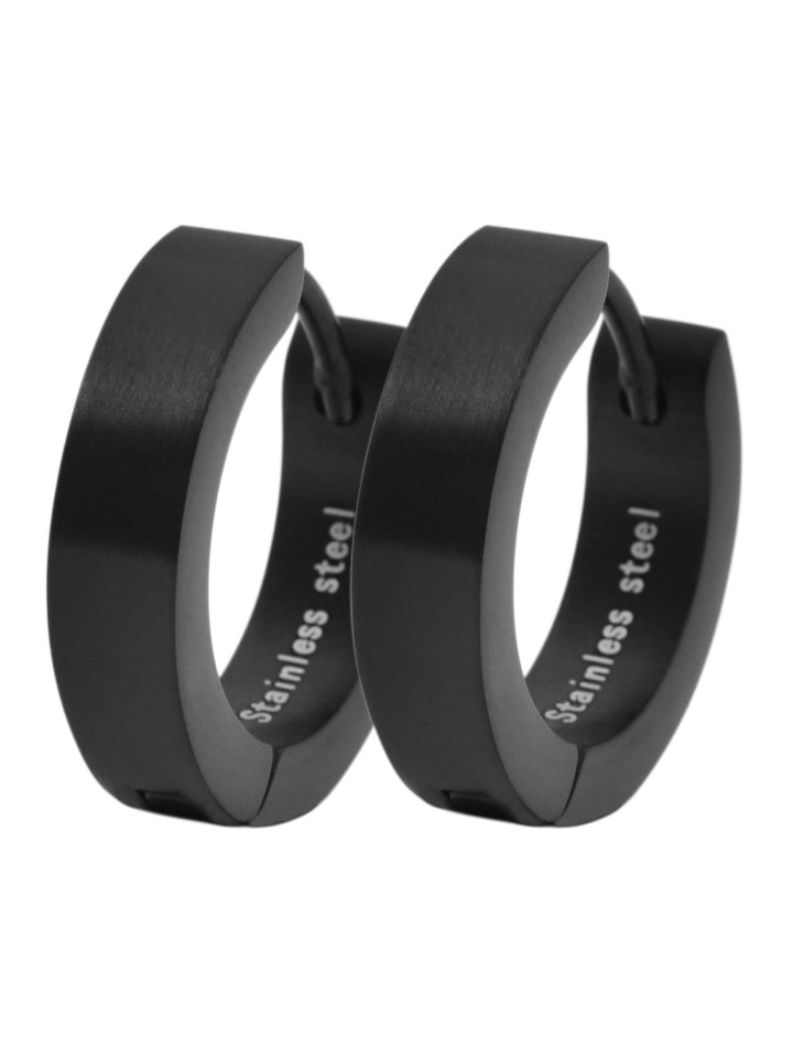 Adeliás Женские серьги - серьги-кольца на шарнирах из нержавеющей стали черного цвета
Adeliás Женские серьги - серьги-кольца на шарнирах из нержавеющей стали черного цвета