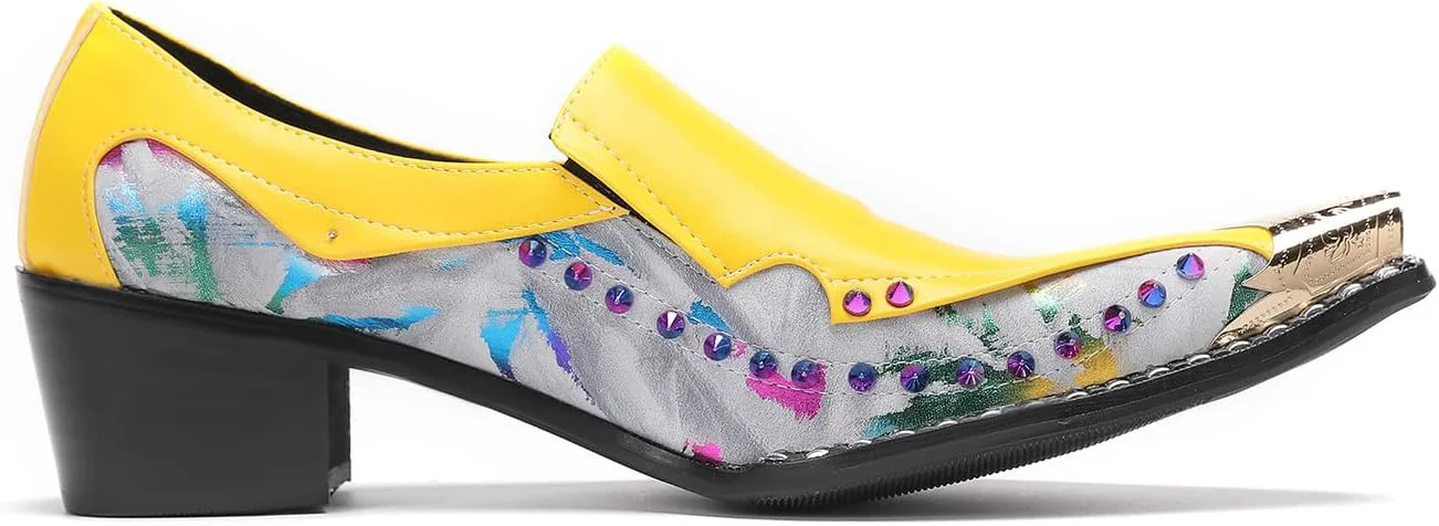 Мужские лоферы Santimon из натуральной кожи с металлическим носком и отделкой бусинами, модные повседневные туфли без шнуровки, желтый
Мужские лоферы Santimon из натуральной кожи с металлическим носком и отделкой бусинами, модные повседневные туфли без шнуровки, желтый