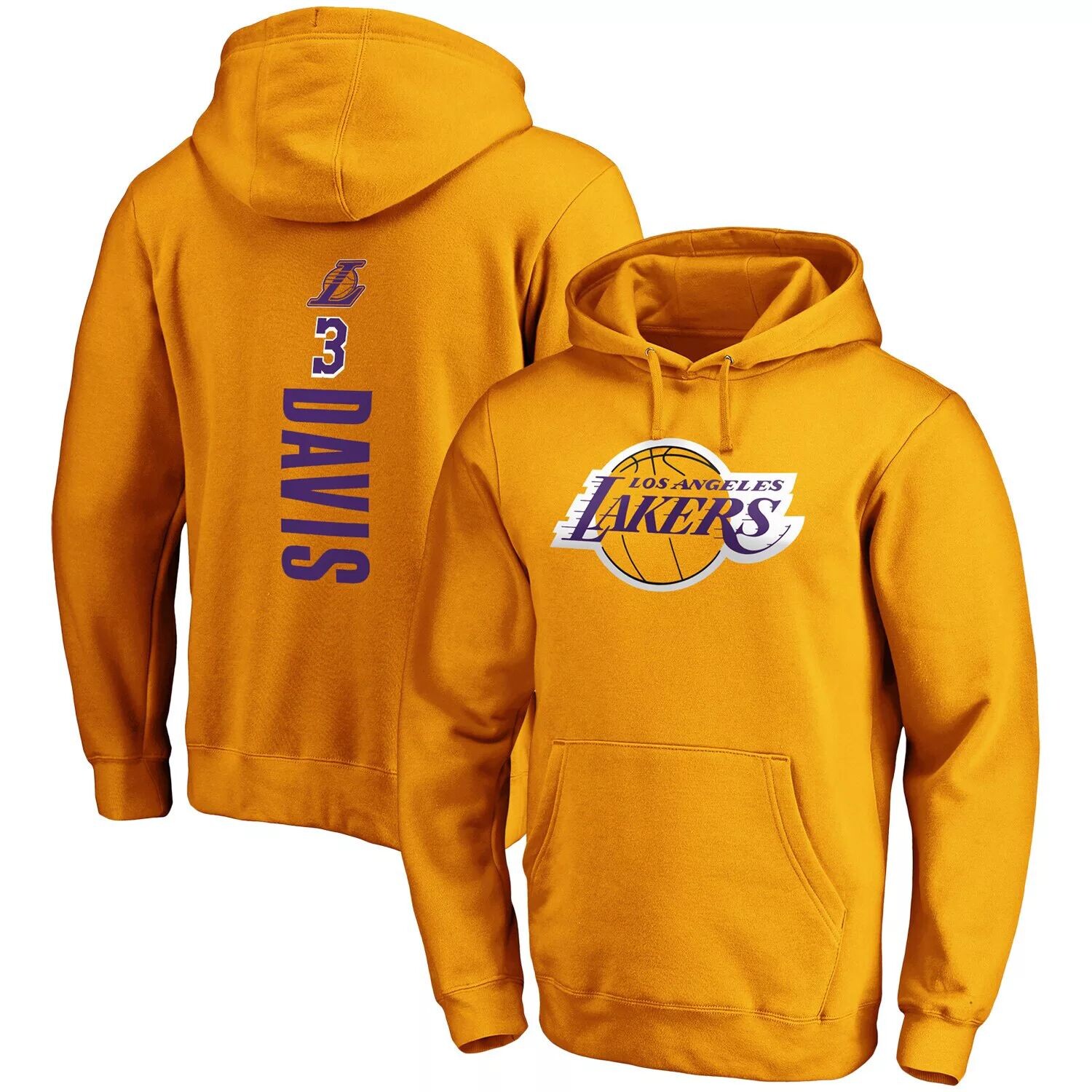 Мужской пуловер с капюшоном и именем плеймейкера команды Fanatics Anthony Davis Gold Los Angeles Lakers Team
Мужской пуловер с капюшоном и именем плеймейкера команды Fanatics Anthony Davis Gold Los Angeles Lakers Team