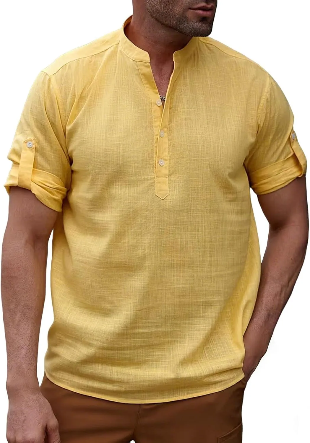 Льняная рубашка для мужчин Casual Cotton с коротким рукавом BXJX
Льняная рубашка для мужчин Casual Cotton с коротким рукавом BXJX