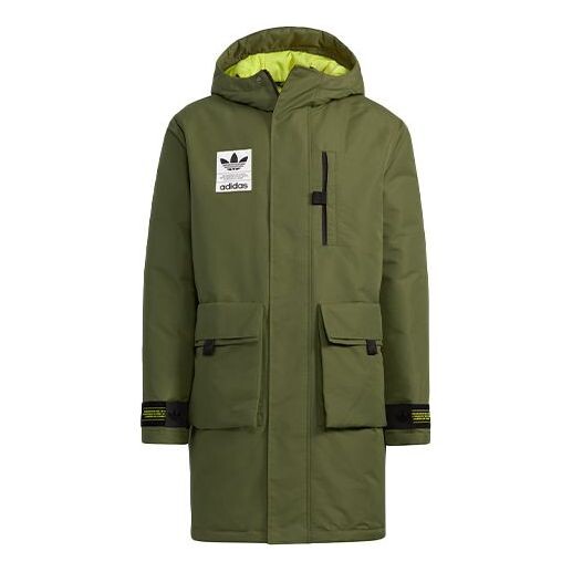 Пуховик Men's adidas originals 2 In 1 Solid Color Long Hooded With Down Feather Dark Olive Green Jacket, зеленый
Пуховик Men's adidas originals 2 In 1 Solid Color Long Hooded With Down Feather Dark Olive Green Jacket, зеленый