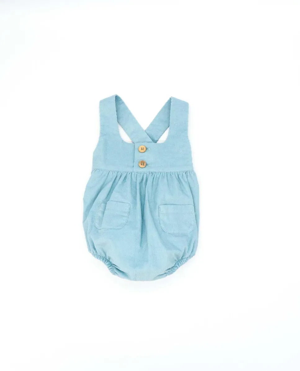 Вельветовый детский комбинезон с перекрещенными лямками Fina Ejerique, синий 
Вельветовый детский комбинезон с перекрещенными лямками Fina Ejerique, синий