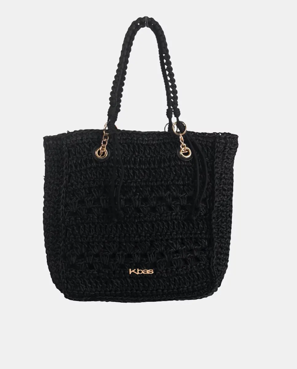 Сумка-тоут из натурального волокна с молнией Kbas, черный
Сумка-тоут из натурального волокна с молнией Kbas, черный