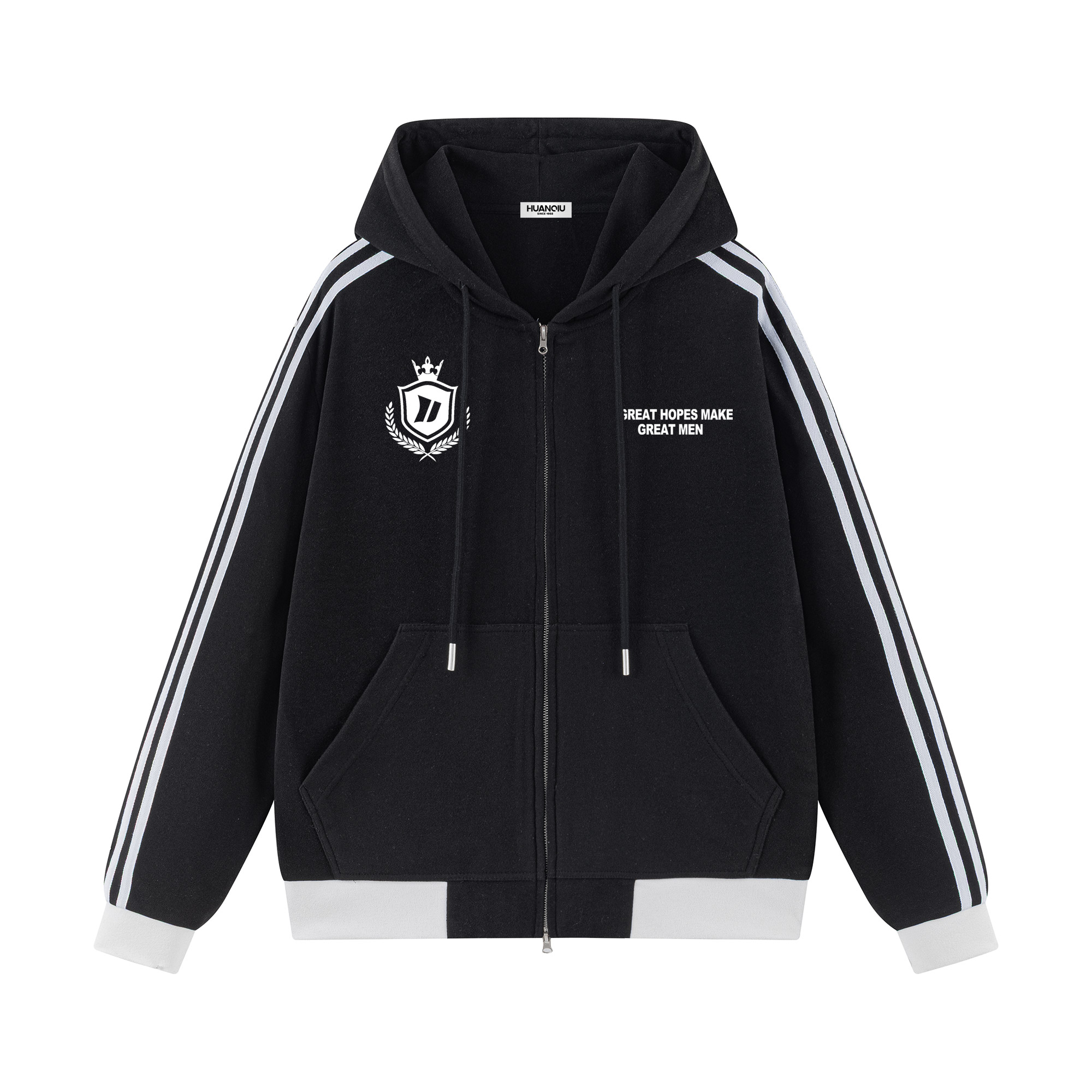 HUANQIU Свитшот Unisex Black Hooded Moderate Cardigan
HUANQIU Свитшот Unisex Black Hooded Moderate Cardigan