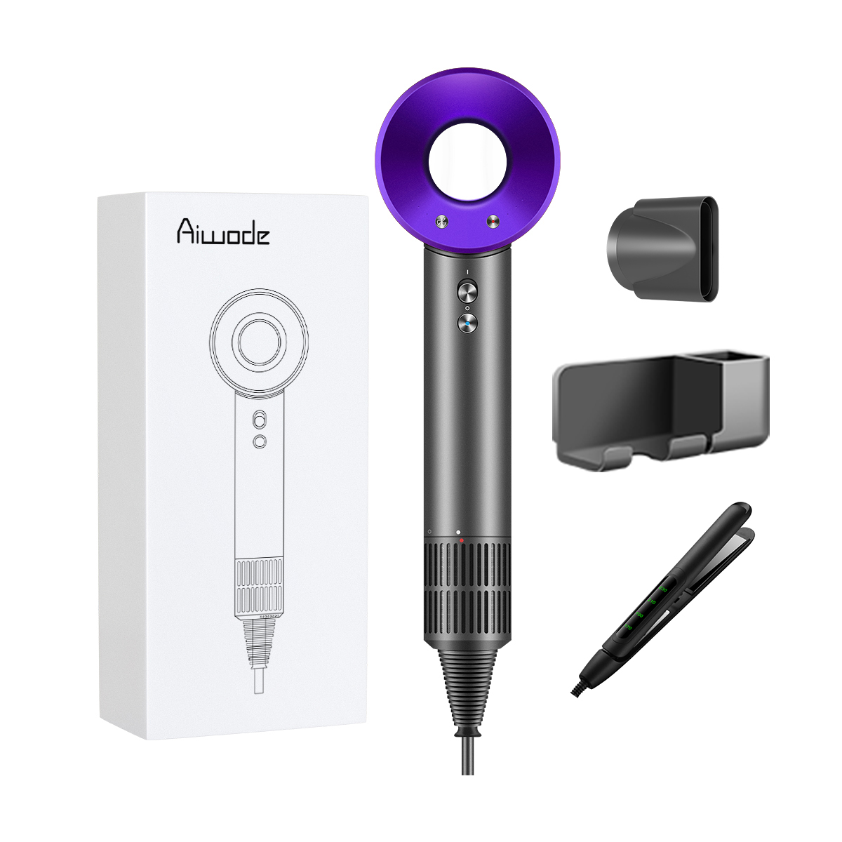 Фен K22 11W с отрицательными ионами для быстрой сушки и ухода за волосами Ai Wo De, Purple
Фен K22 11W с отрицательными ионами для быстрой сушки и ухода за волосами Ai Wo De, Purple