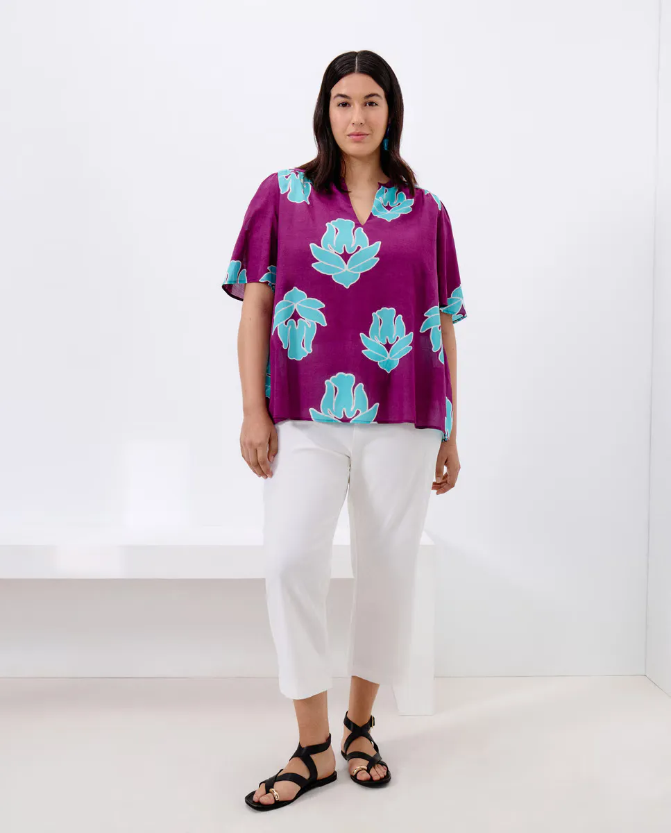 Блузка с короткими рукавами и принтом Couchel, розовый
Блузка с короткими рукавами и принтом Couchel, розовый