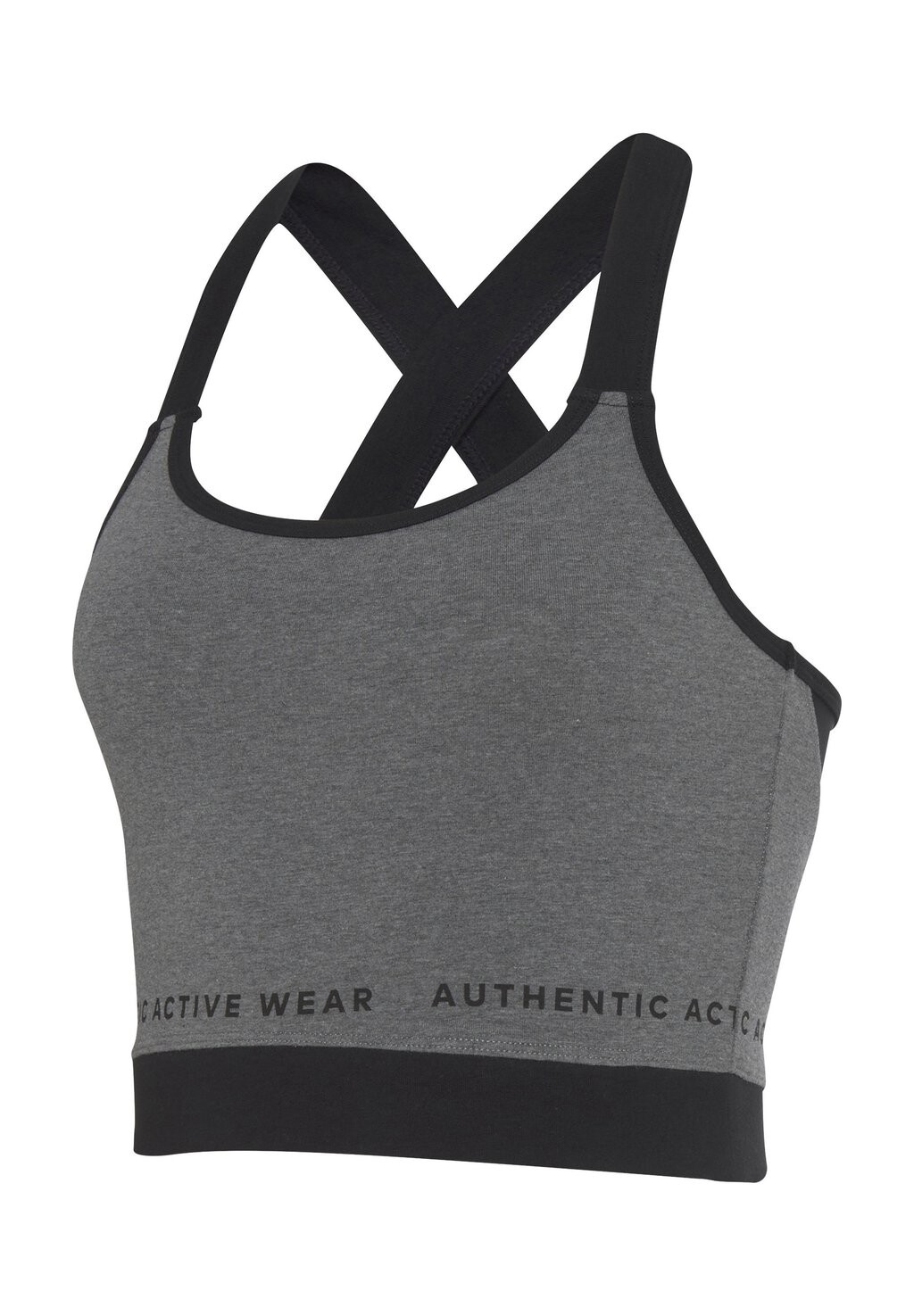 Топ CROP LASCANA, серо-пятнистый
Топ CROP LASCANA, серо-пятнистый