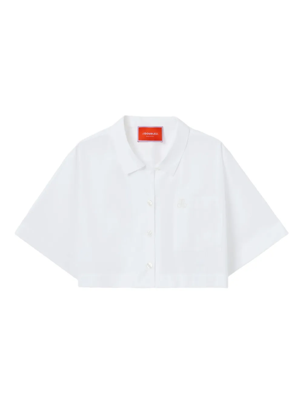 Укороченная рубашка с вышивкой La DoubleJ, белый
Укороченная рубашка с вышивкой La DoubleJ, белый