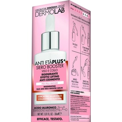 Dermolab Anti-Aging Plus Сыворотка-усилитель для лица и шеи, регенерирующий лифтинговый эффект с гиалуроновой кислотой, 30 мл, Deborah Group
Dermolab Anti-Aging Plus Сыворотка-усилитель для лица и шеи, регенерирующий лифтинговый эффект с гиалуроновой кислотой, 30 мл, Deborah Group