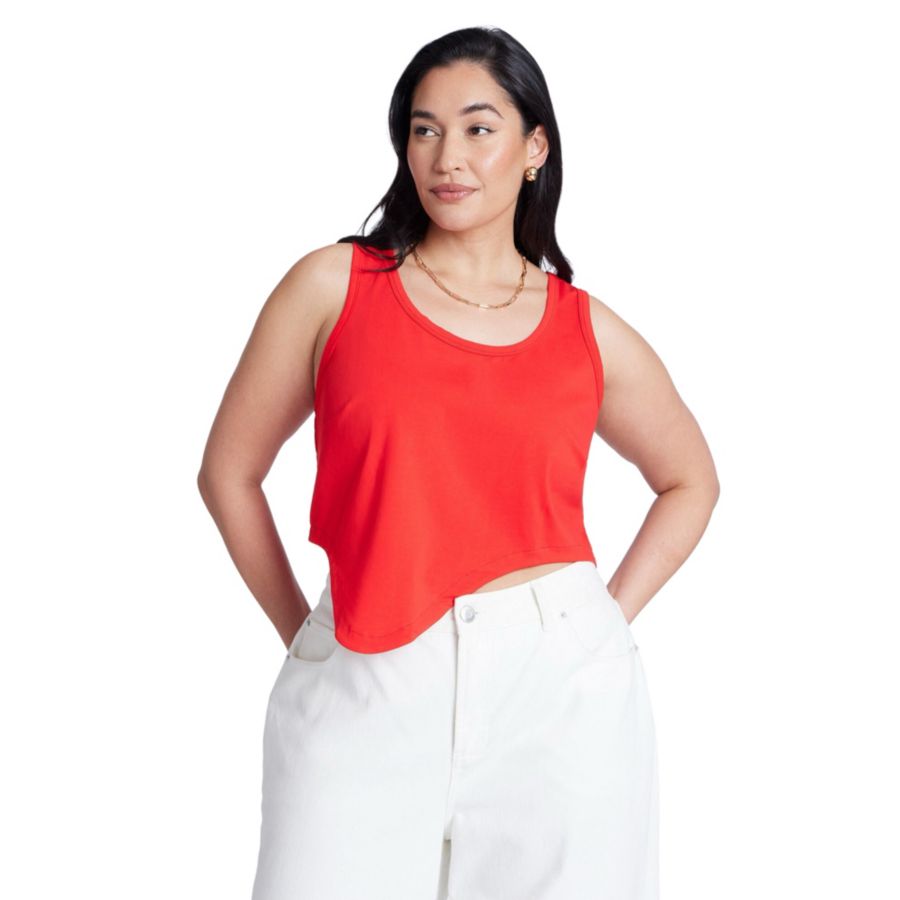 Женская майка с асимметричным низом ELOQUII, High risk red
Женская майка с асимметричным низом ELOQUII, High risk red