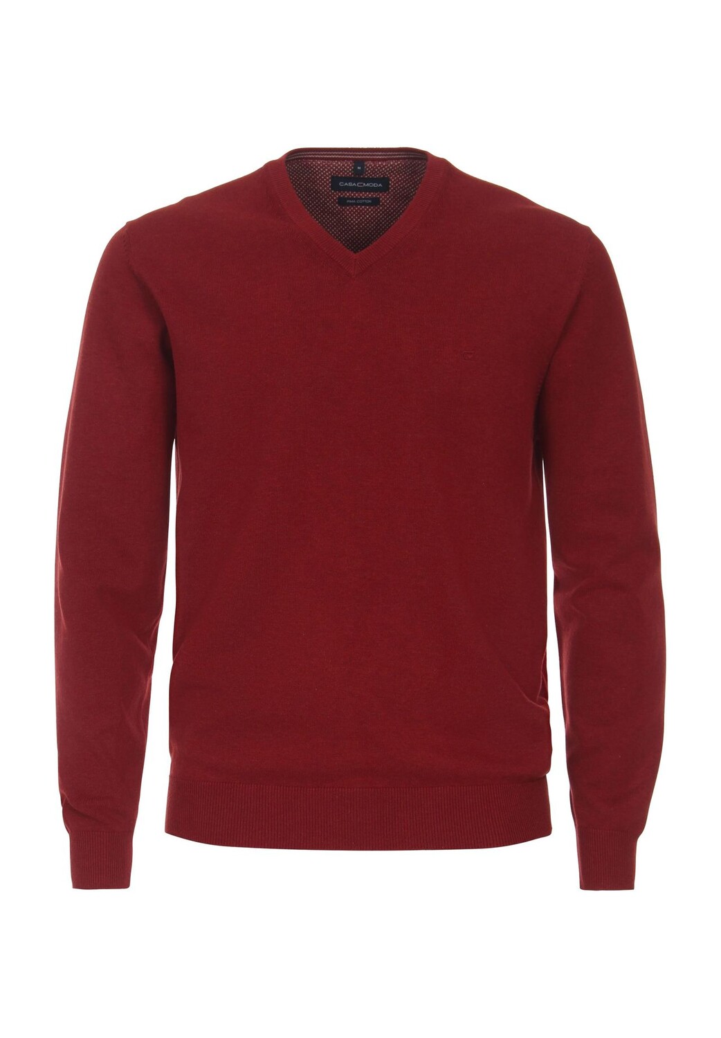 Мужской вязаный джемпер в рубчик с V-образным вырезом CASAMODA, цвет 494 Rot
Мужской вязаный джемпер в рубчик с V-образным вырезом CASAMODA, цвет 494 Rot