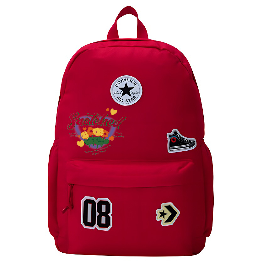 Converse Полиэстеровый рюкзак средний размер унисекс в стиле преппи красный, Heart Floral 
Converse Полиэстеровый рюкзак средний размер унисекс в стиле преппи красный, Heart Floral