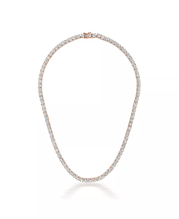 Теннисное ожерелье из стерлингового серебра с кубическим цирконием 3 мм Genevive, pink
Теннисное ожерелье из стерлингового серебра с кубическим цирконием 3 мм Genevive, pink