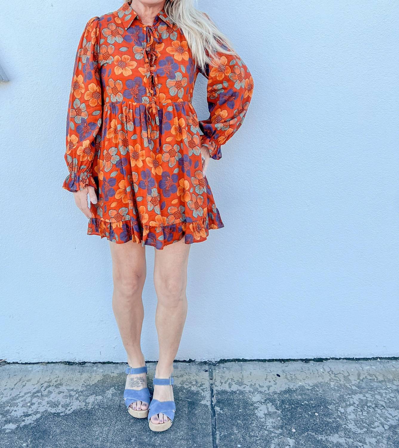 Платье с цветочным принтом в терракотовом оттенке Jodifl, Rust
Платье с цветочным принтом в терракотовом оттенке Jodifl, Rust