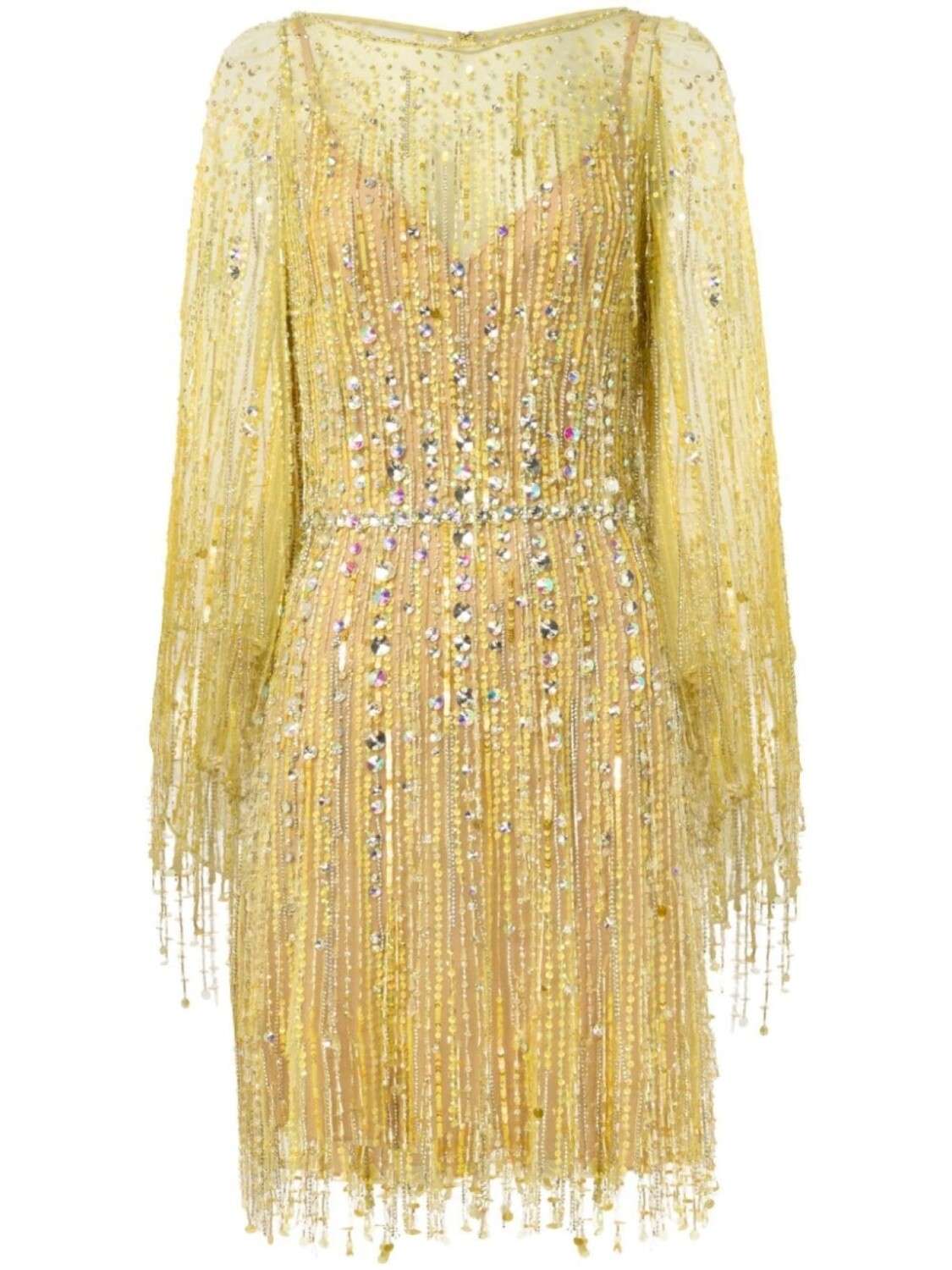 Jenny Packham короткое платье с эффектом ослепления, желтый
Jenny Packham короткое платье с эффектом ослепления, желтый