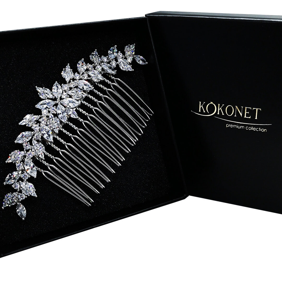 Серебряный свадебный гребень ASTRID Kokonet
Серебряный свадебный гребень ASTRID Kokonet