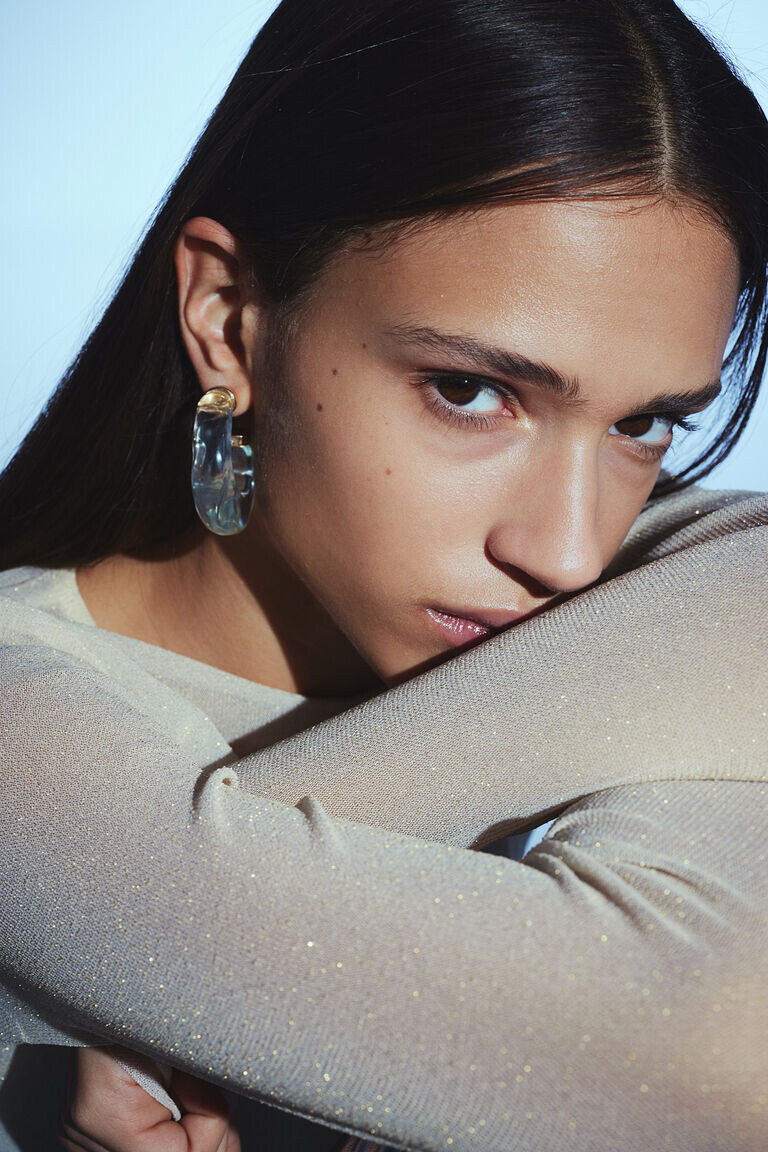 Топ с длинными рукавами H&M, бежевый
Топ с длинными рукавами H&M, бежевый