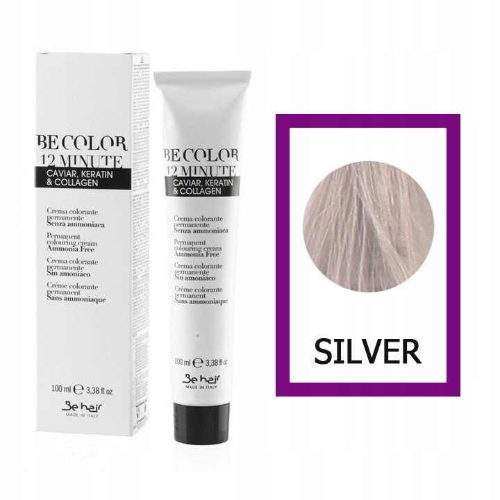 BE HAIR Be Color Краска для волос без аммиака СЕРЕБРЯНЫЙ - 100мл
BE HAIR Be Color Краска для волос без аммиака СЕРЕБРЯНЫЙ - 100мл