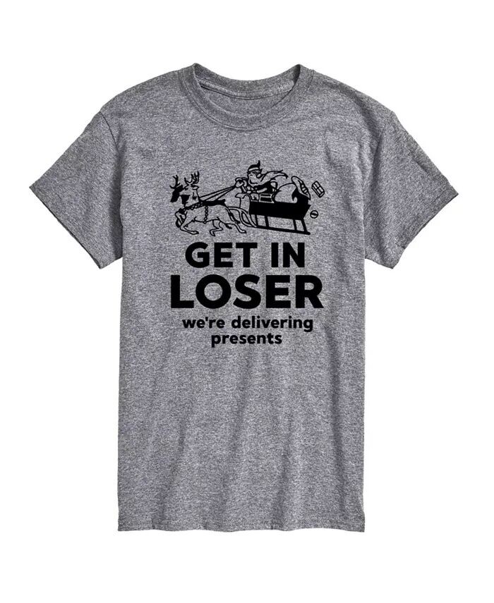 Мужская футболка с коротким рукавом «Доставка подарков» AIRWAVES, серый 
Мужская футболка с коротким рукавом «Доставка подарков» AIRWAVES, серый