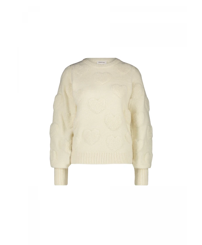 Свитер с сердечком в стиле Бибиан Fabienne Chapot, белый
Свитер с сердечком в стиле Бибиан Fabienne Chapot, белый