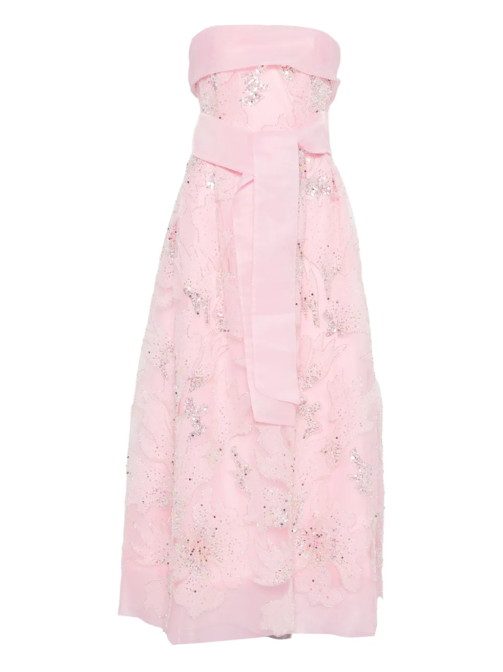 Платье миди без бретелек с отделкой пайетками MIAU by Clara Rotescu, розовый
Платье миди без бретелек с отделкой пайетками MIAU by Clara Rotescu, розовый