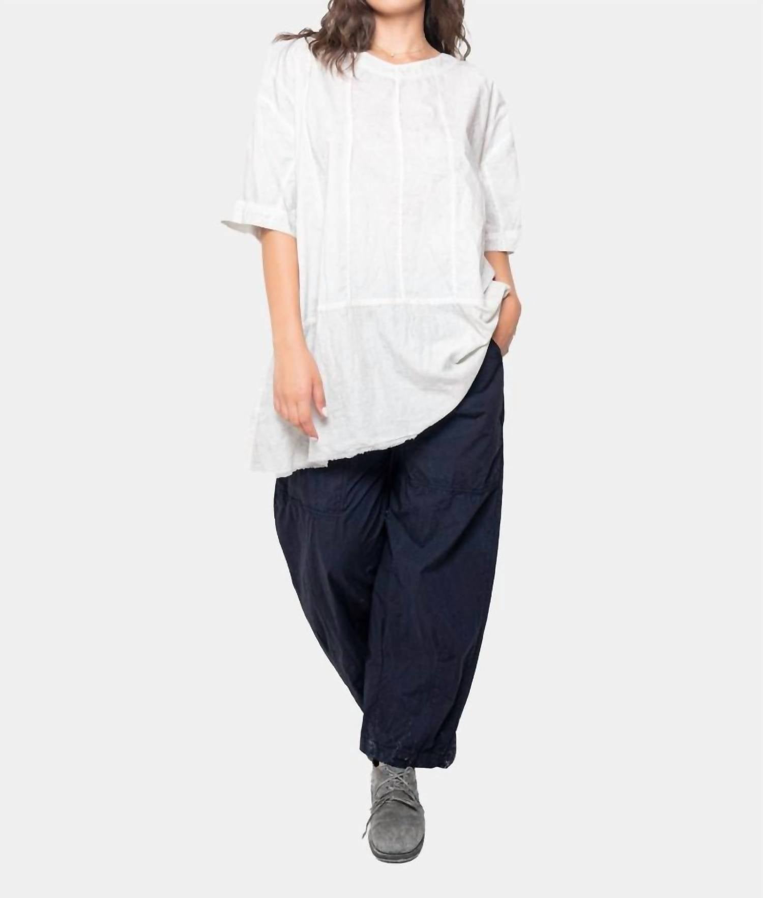 Рифленая туника из комбинированных материалов в ледяном оттенке Baci, Ice
Рифленая туника из комбинированных материалов в ледяном оттенке Baci, Ice