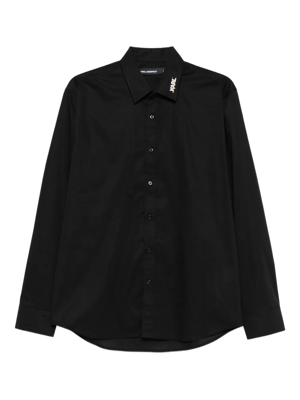 Рубашка с декорированным воротником KARL LAGERFELD, черный
Рубашка с декорированным воротником KARL LAGERFELD, черный