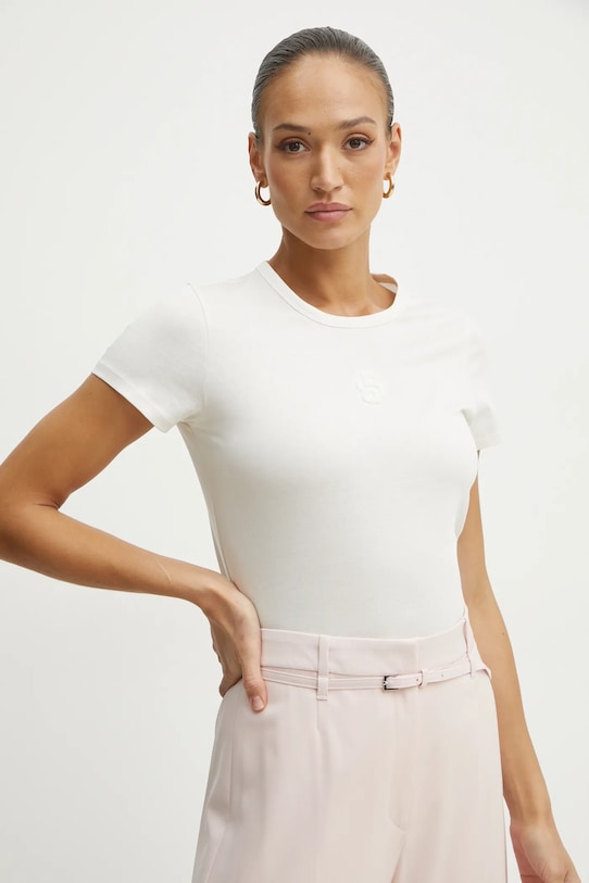 Хлопковая футболка Boss, бежевый
Хлопковая футболка Boss, бежевый