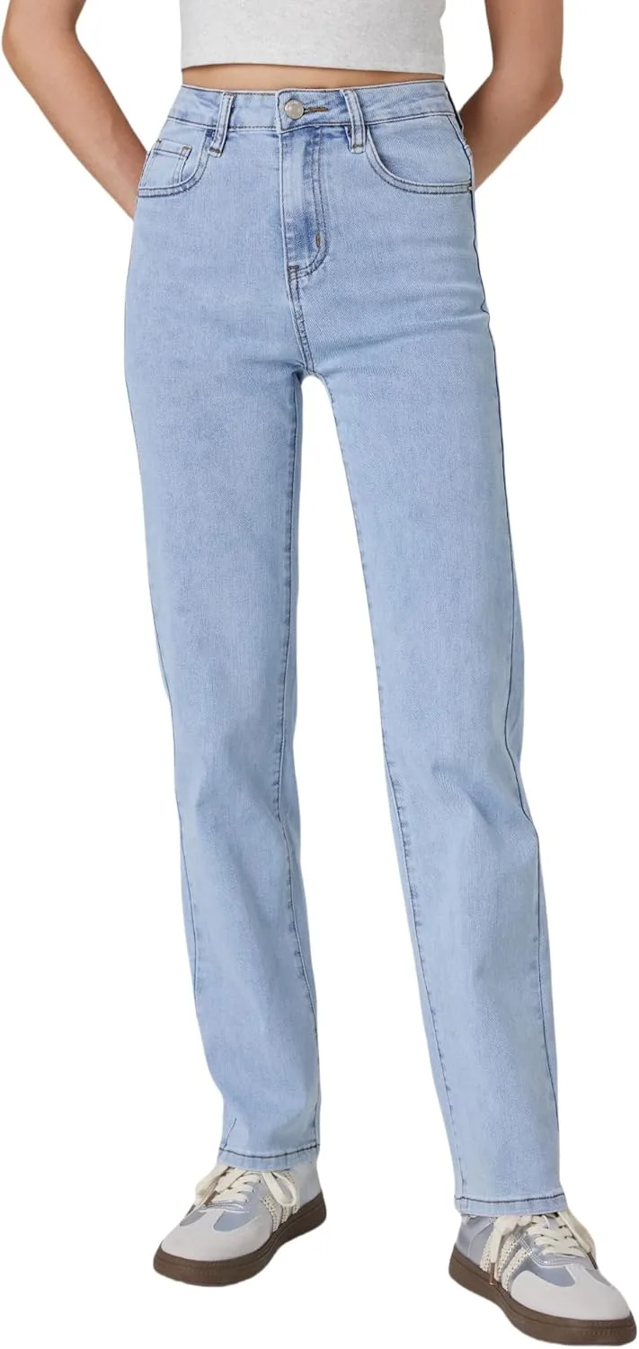 Женские джинсы с высокой посадкой, прямой крой, утягивающие, slim fit, стрейч SheDenim
Женские джинсы с высокой посадкой, прямой крой, утягивающие, slim fit, стрейч SheDenim