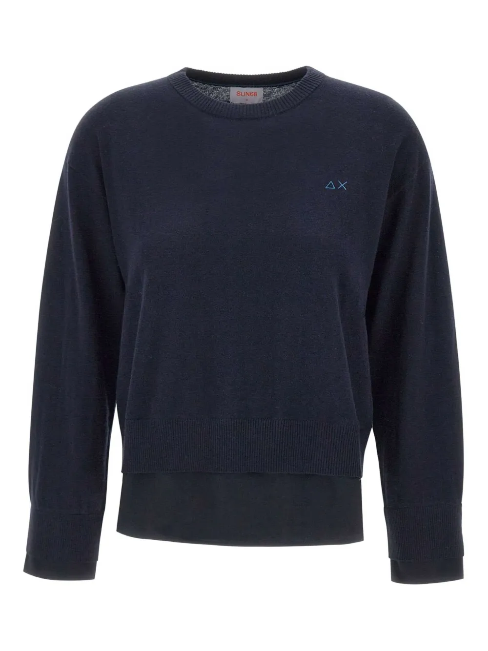 Свитер с круглым вырезом Sun68, синий
Свитер с круглым вырезом Sun68, синий