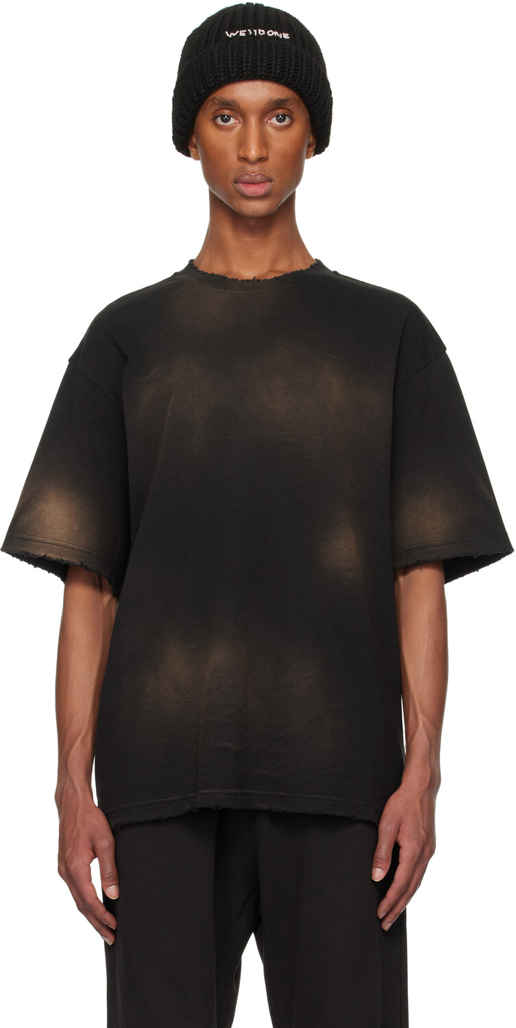 Футболка со стандартным логотипом и потертостями We11done
Футболка со стандартным логотипом и потертостями We11done