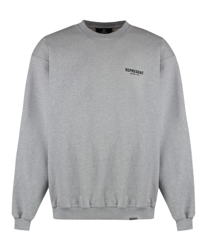 Хлопковая толстовка макси с принтом Represent, серый
Хлопковая толстовка макси с принтом Represent, серый