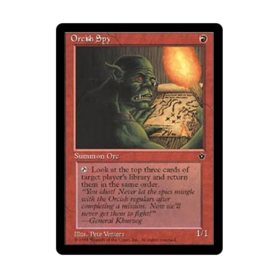 CCG Оркский шпион - Вер. 2 (С3), MTG - Fallen Empires
CCG Оркский шпион - Вер. 2 (С3), MTG - Fallen Empires