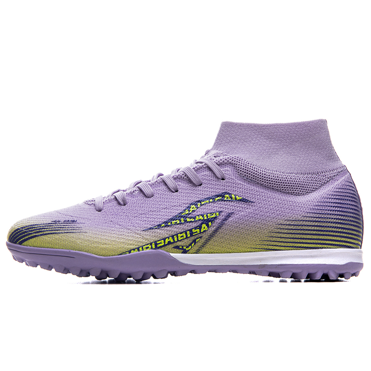 Saibi Унисекс футбольные бутсы высокие белые с фиолетовым таро для искусственного покрытия, цвет Taro Purple-Turf
Saibi Унисекс футбольные бутсы высокие белые с фиолетовым таро для искусственного покрытия, цвет Taro Purple-Turf