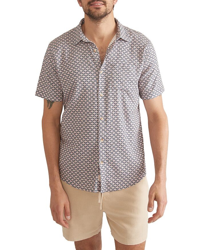 Классическая эластичная рубашка с кромкой Marine Layer, синий
Классическая эластичная рубашка с кромкой Marine Layer, синий