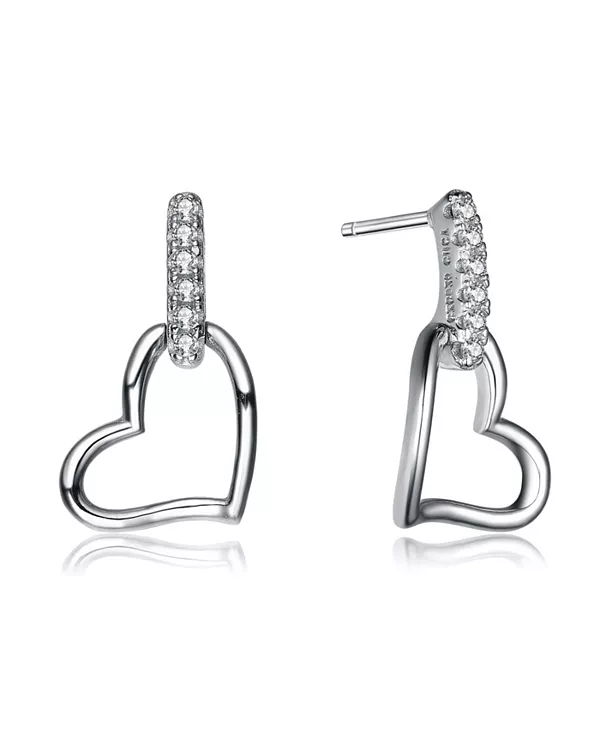 Серьги в форме сердца из стерлингового серебра с кубическим цирконием Genevive, clear
Серьги в форме сердца из стерлингового серебра с кубическим цирконием Genevive, clear