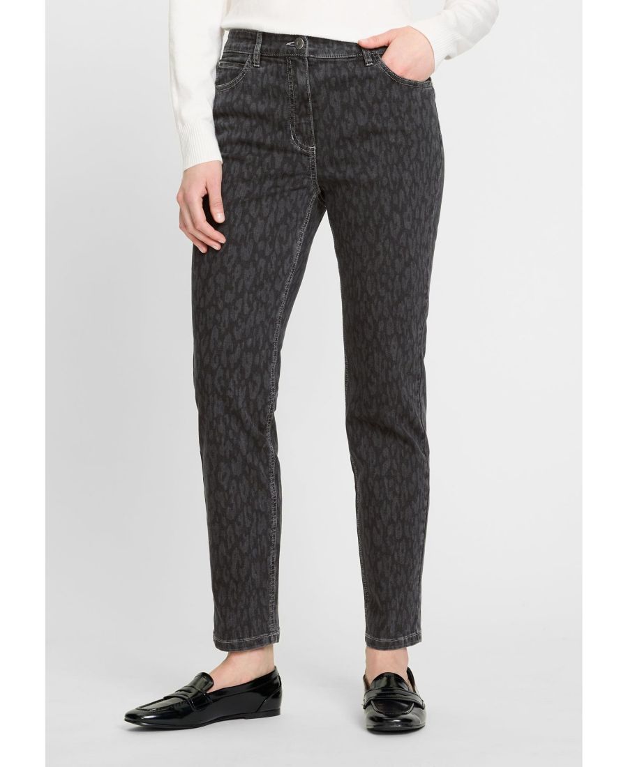 Брюки Mona Fit Slim Leg с леопардовым принтом Olsen, Dark slate
Брюки Mona Fit Slim Leg с леопардовым принтом Olsen, Dark slate