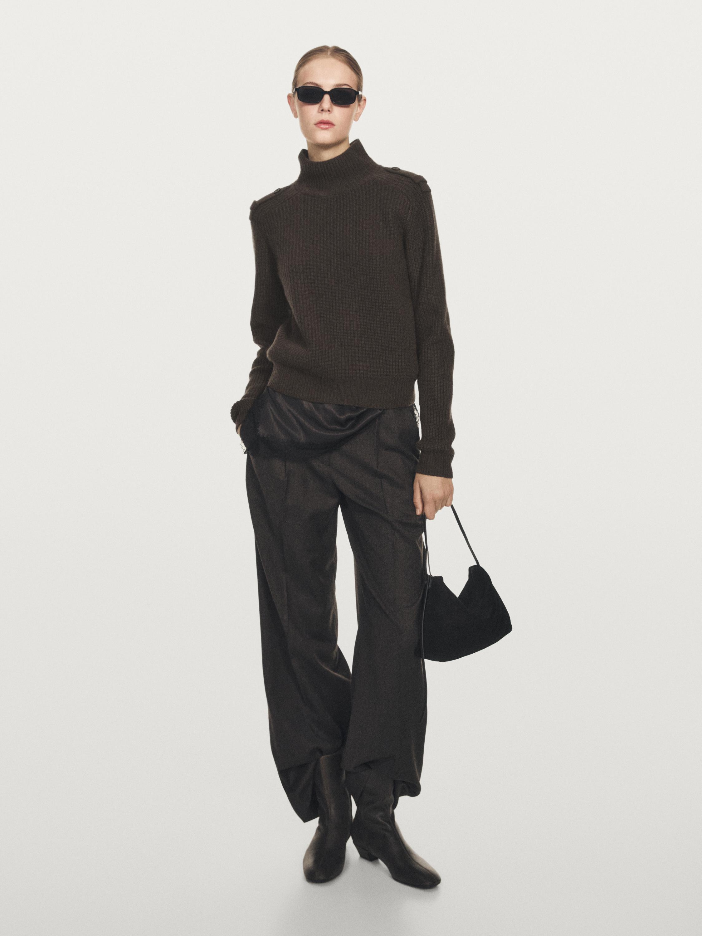 Вязаный свитер с плечевыми деталями Massimo Dutti, Lead
Вязаный свитер с плечевыми деталями Massimo Dutti, Lead